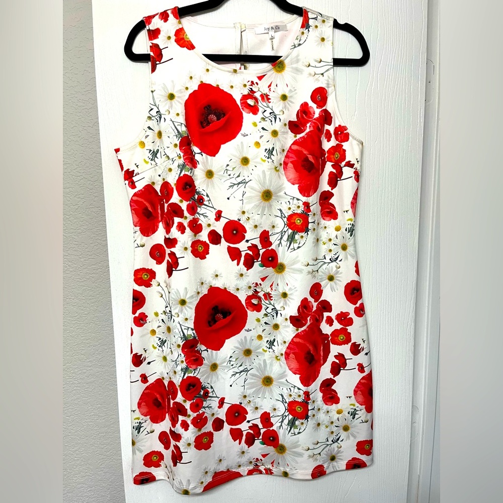 Red tulip dress